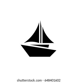 sail boat vector icon