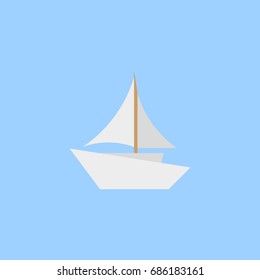 sail boat vector icon