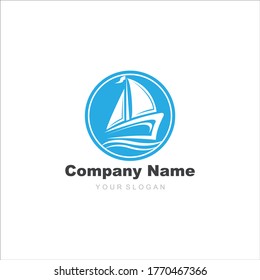 Sail Boat Vector Logo Template Concept Stock Vector (Royalty Free ...