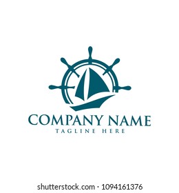 sail boat/nautical design logo template