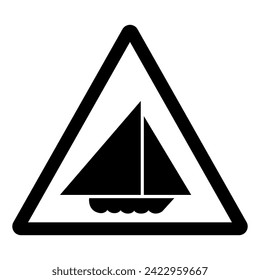 Sail Boats Symbol Sign, Vector Illustration, Isolate On White Background Label .EPS10