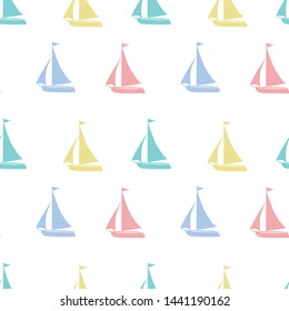 sail colorful flag line pattern young tee illustration art vector
