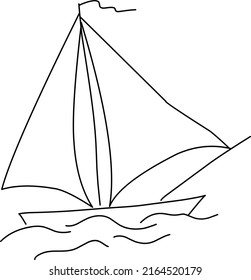 Sail Illustration on a white background