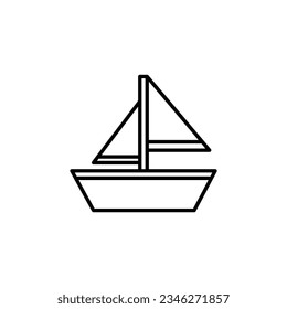 Sail line  icon. illustration graphic of Sail line 