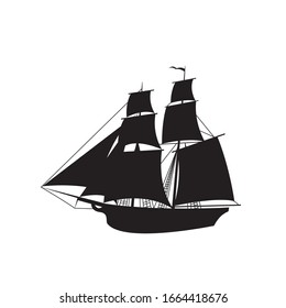 sail logo design vector template