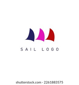 Sail Logo Icon with Simple Concept
