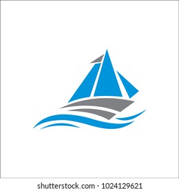 sail logo, sail illustration, icon logo vector design
