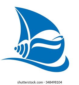 sail logo vector.