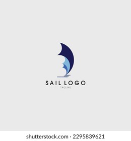 sail logo vector design for use brand company business etc