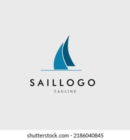 sail logo vector illustration design for use company brand business