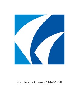 sail logo vector. yacht logo.
