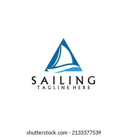 Sail Sailing Logo Template Vector