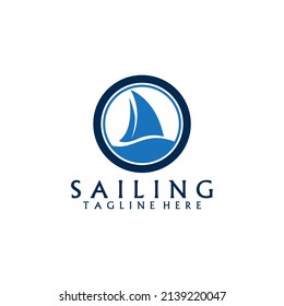 Sail Sailing Logo Template Vector