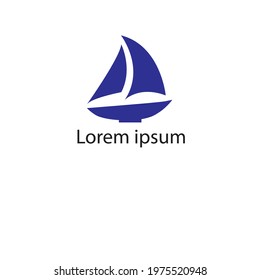 sail or ship logo or clipart