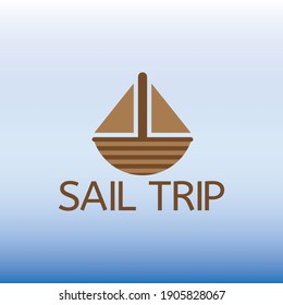 SAIL TRIP logo design vector