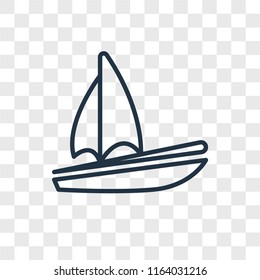 Sail vector icon isolated on transparent background, Sail logo concept