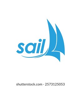 sail vector logo design template