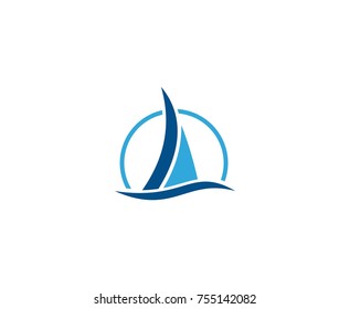 Sail Wave Logo Stock Vector (Royalty Free) 755142082 | Shutterstock