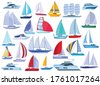 sailboat vector