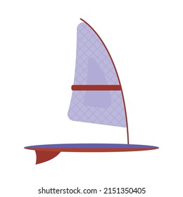 sailboard icon on white background