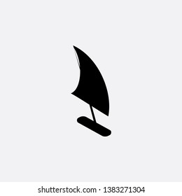 sailboat boat icon sign signifier vector