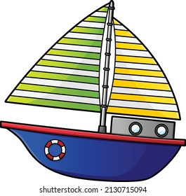 sailboat cartoon clipart