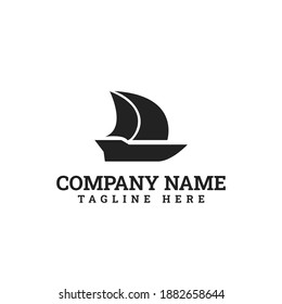 Sailboat Dhow Ship Logo Template