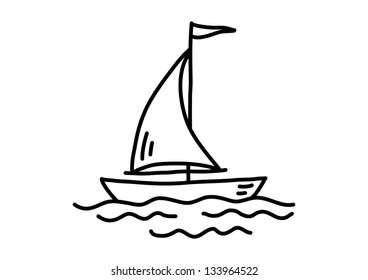 Sailboat drawing
