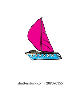 Sailboat drawing