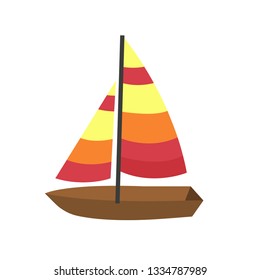 Sailboat emoji vector