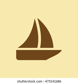Sailboat Icon.