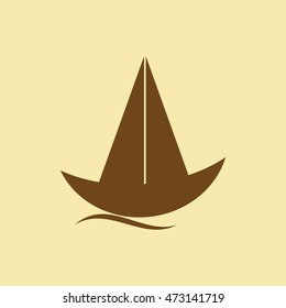 Sailboat Icon.