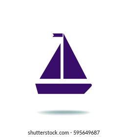Segelboot-Symbol