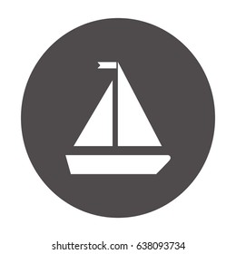 Segelboot-Symbol