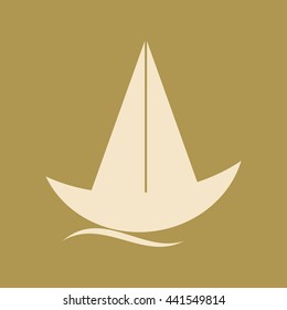  Sailboat Icon. Eps-10.