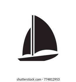 sailboat icon illustration isolated vector sign symbol