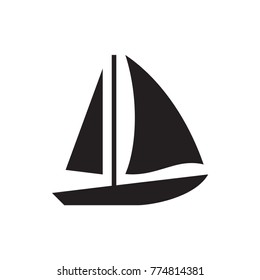 sailboat icon illustration isolated vector sign symbol