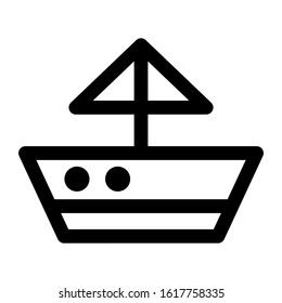 sailboat icon isolated sign symbol vector illustration - high quality black style vector icons
