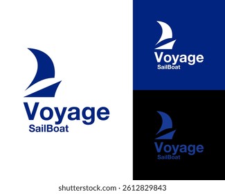 Sailboat Icon With Minimalist Voyage Theme For Marine And Travel Branding Vector Logo Design Illustration