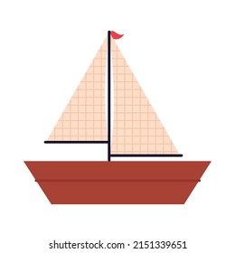 sailboat icon on white background