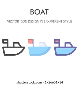 sailboat icon pack isolated on white background. for your web site design, logo, app, UI. Vector graphics illustration and editable stroke. EPS 10.