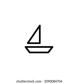 Sailboat-Icon einfache Vektorgrafik perfekte Illustration
