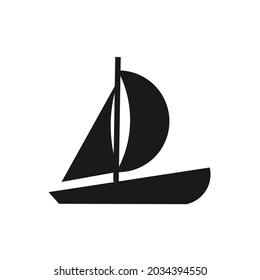 sailboat icon or symbol design