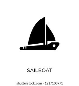 Sailboat icon. Sailboat symbol design from Transportation collection.