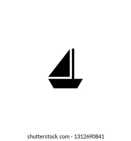 sailboat icon vector
