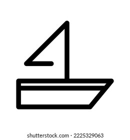 Sailboat Icon Vector Symbol Design Illustration
