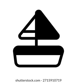 Icono de velero Ilustración de diseño de símbolo de Vector
