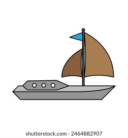 sailboat icon vector template illustration logo design