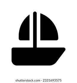 sailboat icon for your website design, logo, app, UI.
