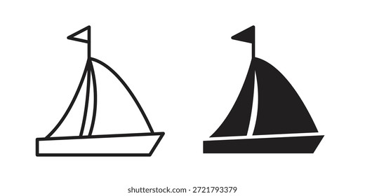 Segelboot-Symbol für Ihr Website-Design, Logo, App, UI. EPS10